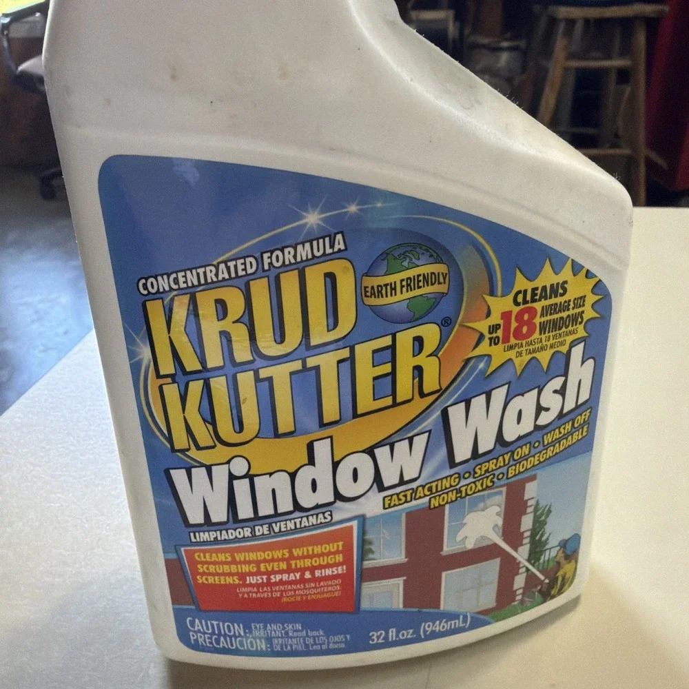 Krud Kutter 32 oz Streak Free Window Glass Cleaner Indoor Outdoor Use